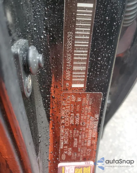 2015 Kia Forte Ex from USA, damaged, VIN KNAFX4A80F5338539